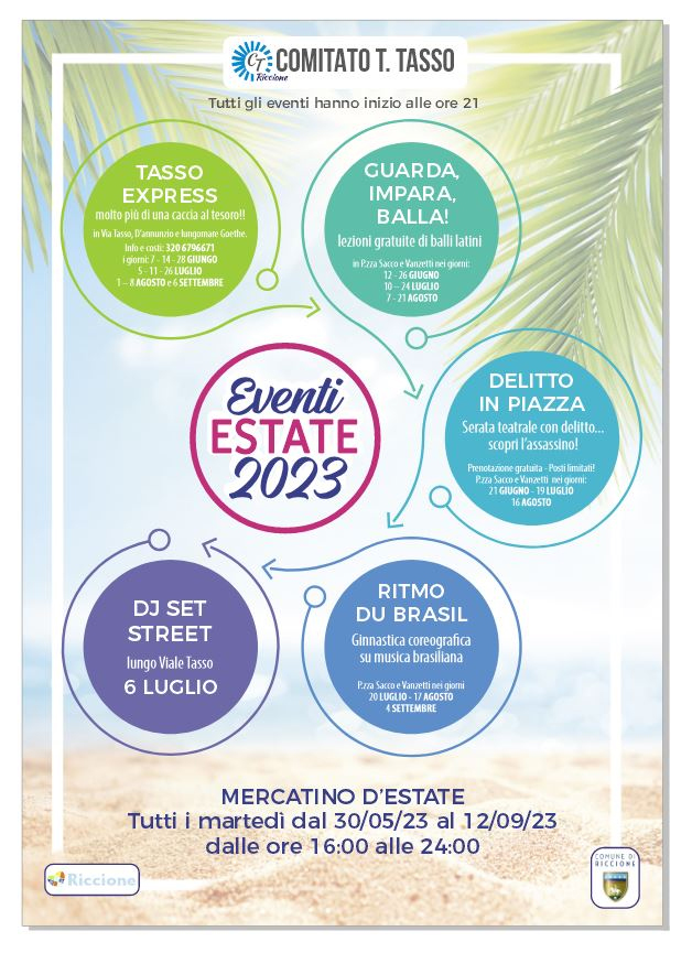 RICCIONE EVENTI ESTATE 2023 A CURA DEL COMITATO T. TASSO