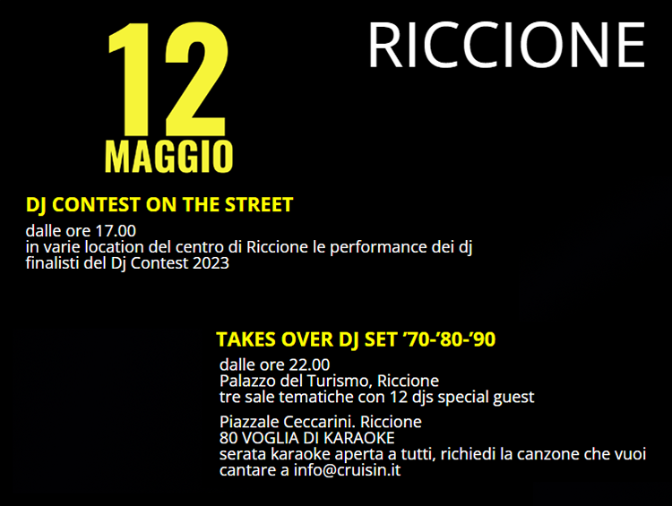Italo Disco Takes Over finale DJ CONTEST 2023 on the street a Riccione dj set '70 '80 '90 special guest karaoke