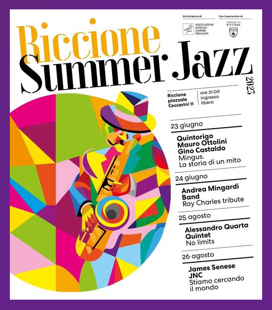 giugno Quintorigo con Mauro Ottolini e Gino Castaldo Mingus. La storia di un mito, Andrea Mingardi Band Tributo a Ray Charles  - agosto Alessandro Quarta Quintet, James Senese