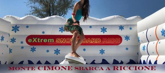 Il Monte Cimone sbarca a Riccione per gli amanti degli sport invernali | Prova lo Snowboard e vinci!